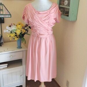 Geode by Modcloth Soft Peachy Ruched Dress